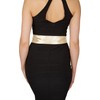 BlackButterfly Bridal Wedding Bridesmaid Satin Sash Belt (Champagne, 5 CM