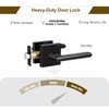 HOSOM 6 Pack Passage Door Lever for Closet Hall Heavy