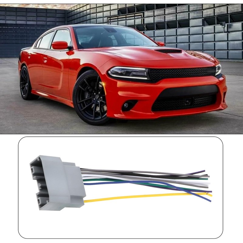 OTOTEC 1 Satz Stereo-Kabelbaum mit Antennenadapter kompatibel mit Dodge 2007-2016
