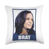 Kamala Harris "BRAT" Graphic Throw Pillow