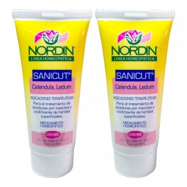Nordin Crema De Caléndula Sanicut Nordin 60g Cicatrizante Pack De 2