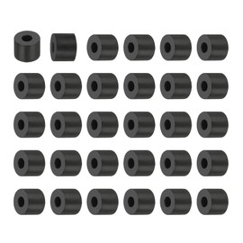 PATIKIL Multi Purpose Rubber Spacer, 30Pcs 6mm ID x 16mm OD x 12mm T Neoprene Round Anti-Vibration Isolation Pads Isolator Rubber Bushings Spacer Washer for HVAC Bolts Car Accessories