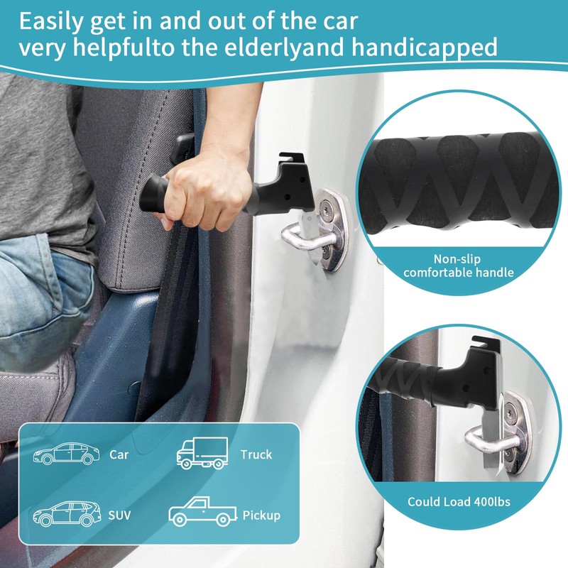 Laysthenic car Door Handle Assist for Elderly, 3 in 1