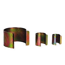 Generico Pack of 20 Steel Greenhouse Clips for Securing Tarpaulin (Metal, Diameter 20 mm, Grey)