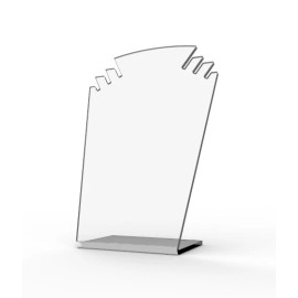 FixtureDisplays Clear Acrylic Plexiglass Necklace Jewelry Stand Countertop Display 11620-8A