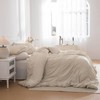 Masaca King Size Comforter Set(106"x95"),Wheat Ruched Bedding Comforter,Farmhouse Shabby Boho