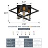 Semi Flush Mount Ceiling Light Fixture, 4 Light Industrial Ceiling