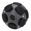 58mm Plastic Omnidirectional Wheel, Gray Black, Excellent Load Stability, Plastic