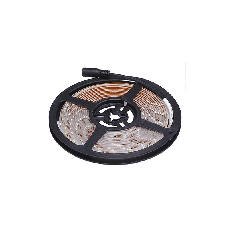 Water-Resistance IP65, 12V Waterproof Flexible LED Strip Light, 16.4ft/5m Cuttable