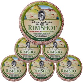 Demitri's RimShot Margarita Salt Rimmers – Made W/Hawaiian Sea Salt - Rimmer for Cocktails - Blend of Pineapple, Pomegranate & Lime - Margarita Salt - Ideal for Parties - 4 Oz (Pack of 8)