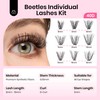 Beetles Lash Clusters with Tweezer 320pcs Individual Lashes 40D False