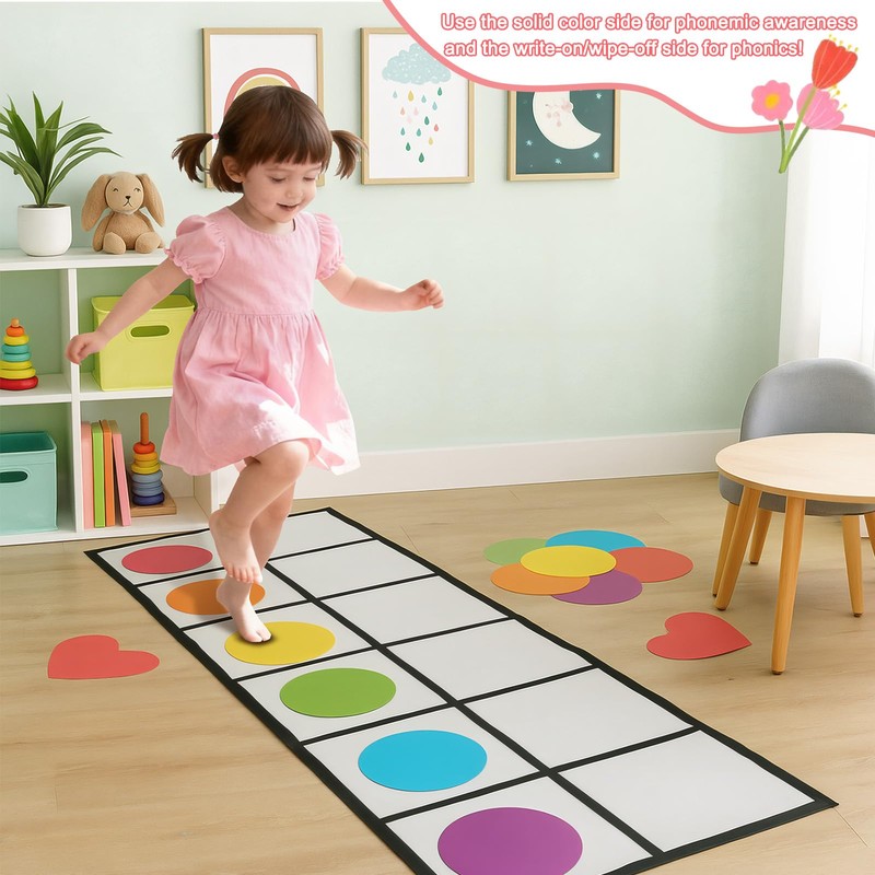 Drydiet Elkonin Box Floor Mat Activity Set Include 1 Mat