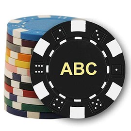 DA VINCI 500 Custom Monogrammed Poker Chips - 11.5 Gram Poker Chips