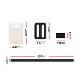 Aquabuddy Pool Cover Roller Attachment Straps Kit 8PCS for Swimming Pools Covers, Accessories, Solar Parts Accessory Outdoor Above Ground Garden Combo