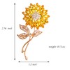 BeeGift Brooches for Women， Sunflower Brooch Pin Wedding Embellishment DIY