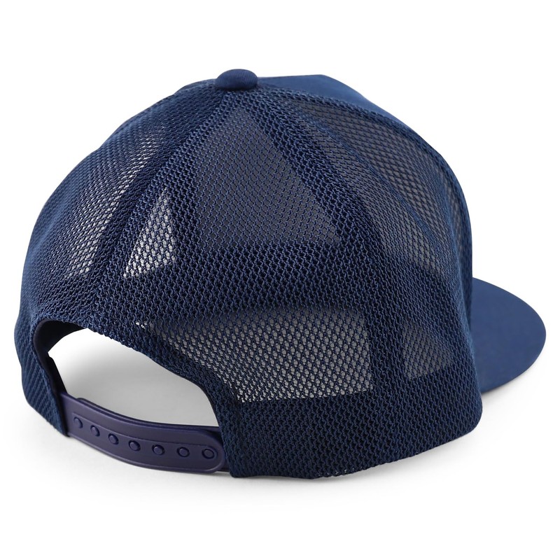 Trendy Apparel Shop - Gorra plana de malla con 5