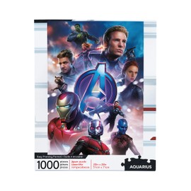 Aquarius マーベルパズル アベンジャーズエンドゲーム (1000ピースジグソーパズル) - 公式ライセンスマーベル商品&コレクティブル - グレアフリー - 精密フィット - ほぼパズルダストなし - 20 x 28インチ