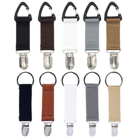 VEHYEGOI 10 Pieces Hat Clips, Hat Clips For Travel Bags, Bag Hat Clips, Portable Hat Organizer, Hat And Scarf Clips