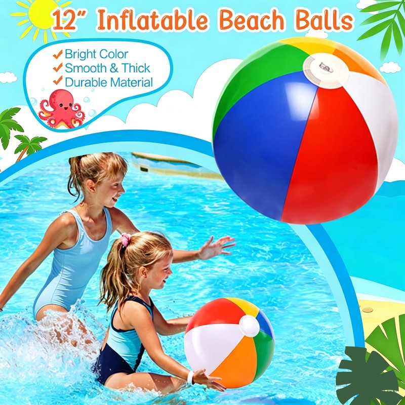 12 Pack Beach Pool Party Favors Bulk, Summer Party Favors