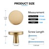 HOME EDIT 10 Pack Champagne Bronze Cabinet Knobs Zinc Round