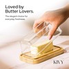 KIVY Glass butter dish with airtight lid that keeps butter
