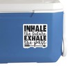 JMM Industries Inhale The Future Exhale The Past Decal Cute
