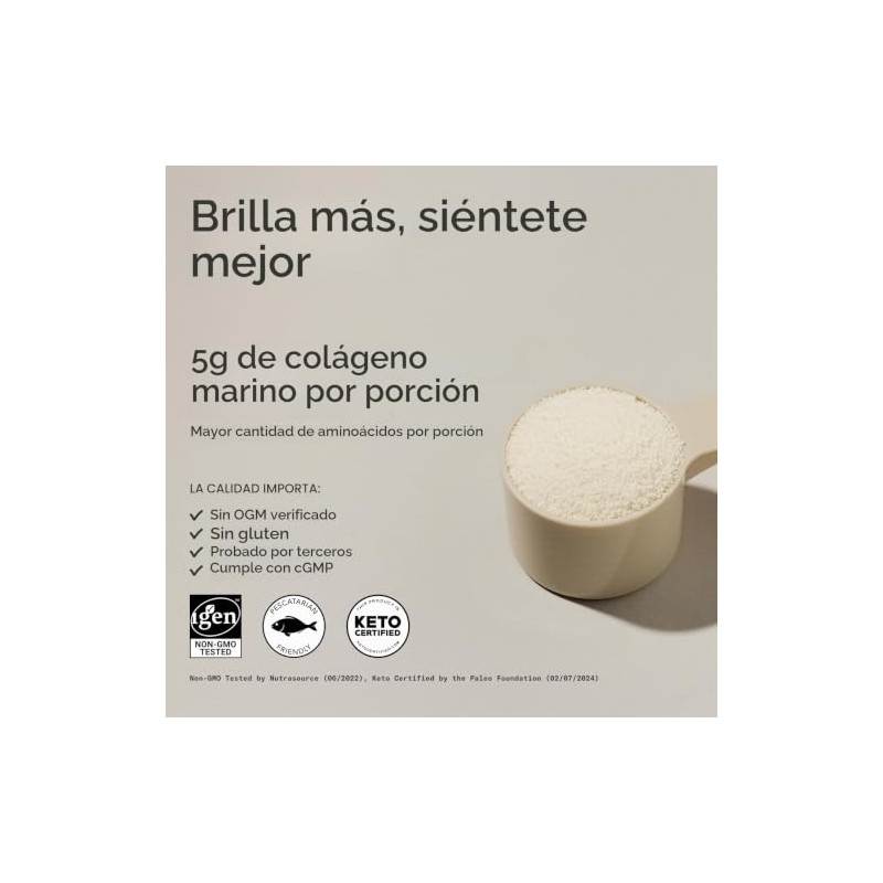 Complejo de belleza de colágeno con ácido hialurónico, vitamina C