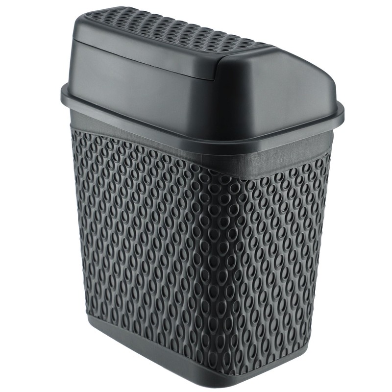 KADAX Rubbish Bin with Swing Lid, Waste Bin with Lid,