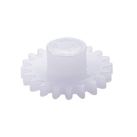 Bettomshin Plastic Gear 202A 0.5 Modulus Pulley Belt Shaft Robot RC Motor Hand DIY Mechanical Parts Kit White 10pcs