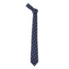 Nano Universe 668-4242201 Men's Washable Dot Necktie, Kyoto, 120 navy