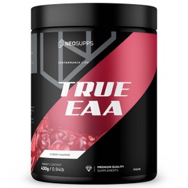 NEOSUPPS EAA Powder - Cherry, 430 g, High-Quality Essential Amino Acids for Before & During Training, High Dose (10,300 mg EAAs per Serving) & Enriched with L-Histidine