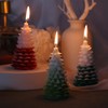 ZAKVOOR 3D Large Christmas Tree Shape Candle Mold for Candle