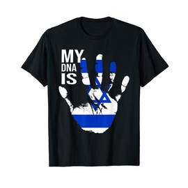 Jewish Flag, Israel Flag, My DNA Is Jewish, Proud Zionist T-Shirt