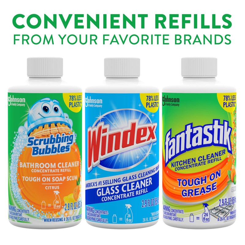 Scrubbing Bubbles Multi Surface Bathroom Cleaner Concentrate, Two 2.9 oz