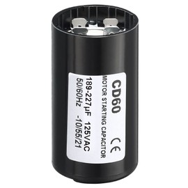 PATIKIL Motor Start Capacitor, 189-227uF/Mfd 125V 50/60Hz CD60 Run Capacitor Motor Starting Capacitor for Electric Motor Starts Running