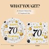 HFBOBP 50PCS Plates and Napkins Set (70th, 7Inch)