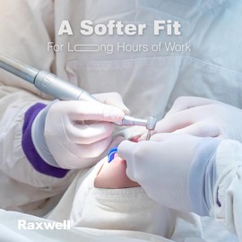 Raxwell Disposable Latex Gloves 8.5 Mil, Powder-Free, Puncture Resistant, Medical & Food Safe, Heavy-Duty, High Tactile Sensitivity | Box of 100 - Size: S