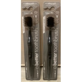 World Wide Daily Toothbrush 🪥 2 Pack - Ultra Soft STANDARD - V ARC BLACK