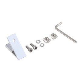 CNCYEAH Pack of 10 45° Angle Fasteners, Aluminium Profile 30 x 30 mm Aluminium Profile Mounting Connector with 20 Screws, 20 Washers and 20 Sliding Nuts for DIY Projects 3D Printer