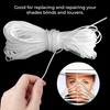 Trimming Shop 2mm Wide White Nylon Braided Cord for Gear