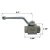 NKAIKE Hydraulic High Pressure Shut-Off Ball Valve 3 Way 3/8