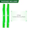 2 Pack 942-04290-X 46 inch Mower Mulching Blade for MTD