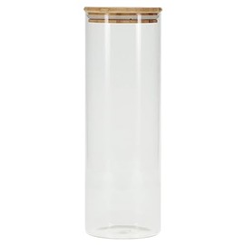 Kate's Kitchen 2L Glass Canister with Bamboo Lid – Airtight Food Storage Container for Kitchen Organisation & Freshness