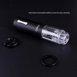CHEER Electric Wine Opener with USB Rechargeable Lithium Battery with Foil Cut, Carrying Bag (Black) 7717-1795-012