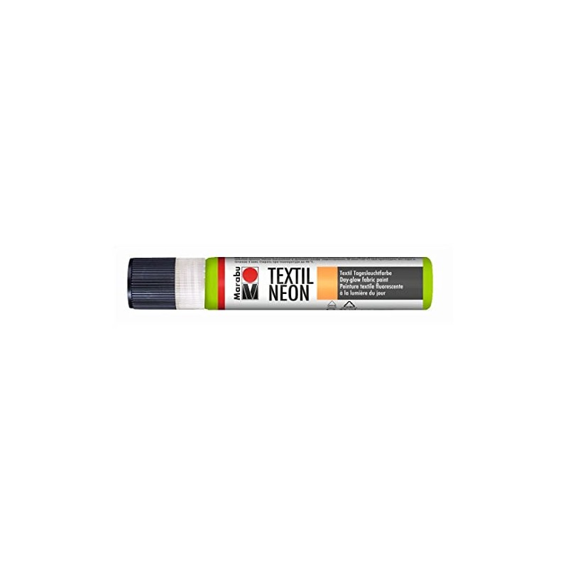 Marabu 18080009365 Textile Neon Liner, Fluorescent Intensive Daylight Colour, Water-Based,