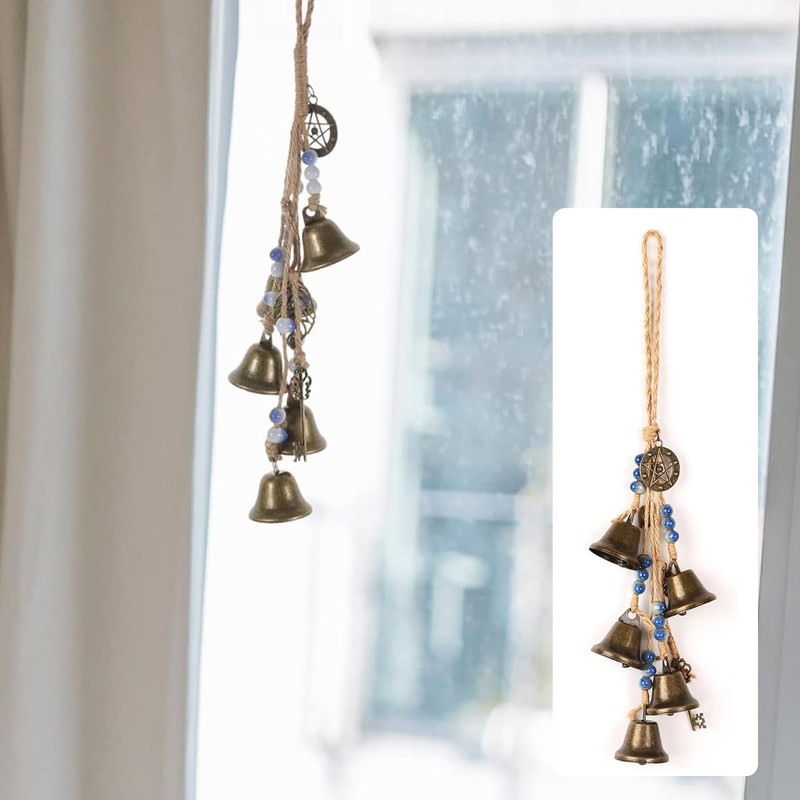AIMALL 2 PCS Witch Wind Bell, Commemorative Door Bell with