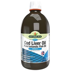 Natures Aid Cod Liver Oil Liquid (PACK OF 1), 500ml