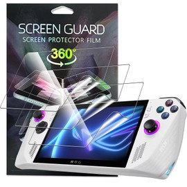 KZIOACSH Screen Protector for 7inch Asus Rog Ally Gaming Handheld Game Machine, 3 Pack Full Coverage HD Protector Film Anti-Fingerprint Anti-Scratch Support Fingerprint Touch Screen Protector Cover