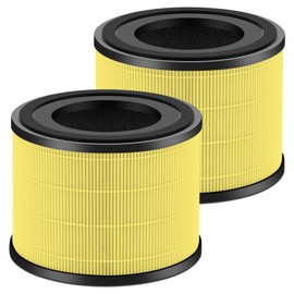 Doifyn 2 Pack AP-S0610L H13 True HEPA Filter Replacement Filter,Compatible with MOOKA AP-S0610L Air Purifier,for Home Large Rooms up to 1200ft²（Yellow）