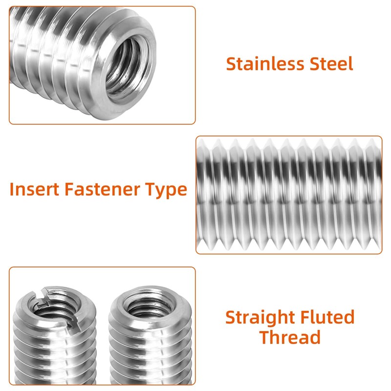 MewuDecor M6-1.0 Female to M10-1.5 Male Threaded Insert Reducing Nut
